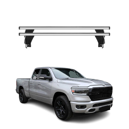 Menabo Dachträger Grundtäger für RAM 1500 2019-2026 50kg Aluminium Silber 2 tlg