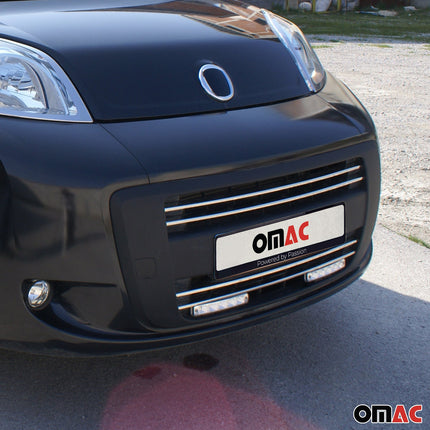 Kühlergrill Leisten Grillleisten für Fiat Qubo 2007-2015 Edelstahl Chrom 4tlg