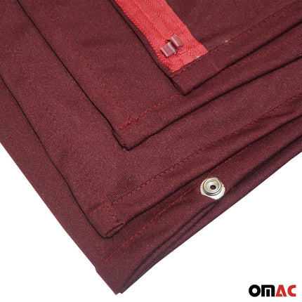 Autogardinen Fahrerhaus Maß Gardinen Camping Sonnenschutz Rot 160x180