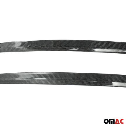 Spiegelkappen Leiste für VW Caravelle T5 2010-15 Kohlefaser Carbon Schwarz 2tlg