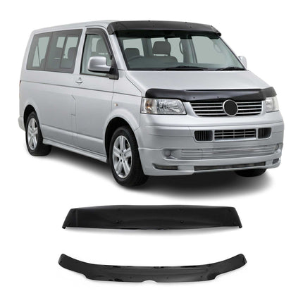 Sonnenblende und Motorhaube Deflektor Set für VW T5 Transporter 2003-2009 2tlg