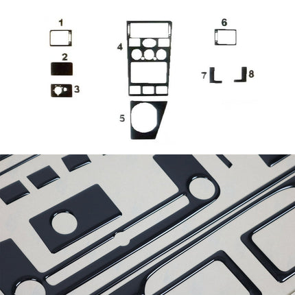 Innenraum Dekor Cockpit für Ford Mondeo mk3 2000-2003 Piano Schwarz Optik 8tlg