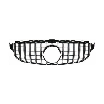 Kühlergrill Grill Frontgrill für Mercedes C Klasse W205 2019-2021 GT Silber