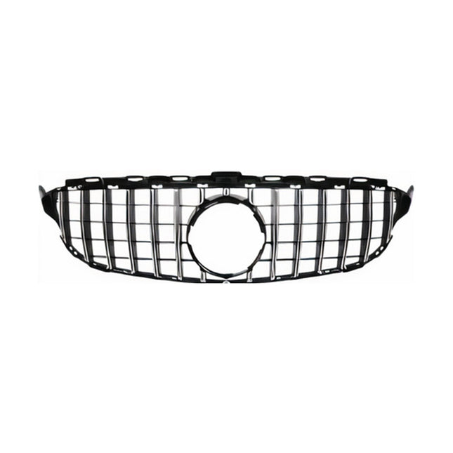 Kühlergrill Grill Frontgrill für Mercedes C Klasse W205 2019-2021 GT Silber