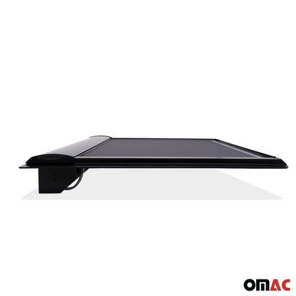 Laderaumabdeckung Schiebedeckel für VW Amarok 2010-2016 Aluminium Grau 1tlg