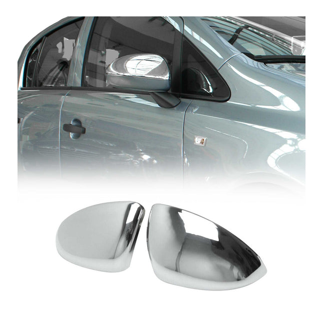 Spiegelkappen Spiegelabdeckung für Opel Corsa 2015-2020 Edelstahl Chrom 2tlg