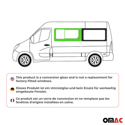 Seitenfenster Schiebefenster für Renault Master 2010-2024 Auto Links L1