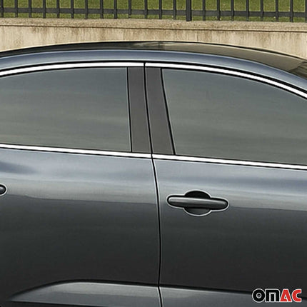 Fensterleisten Zierleisten für Renault Megane Limo 2016-2022 Edelstahl Chrom 6x