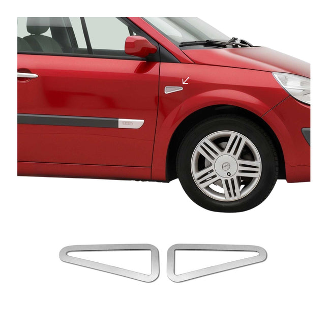 Blinkerrahmen Signalblende Blinker für Renault Scenic 2003-2009 Edelstahl Chrom