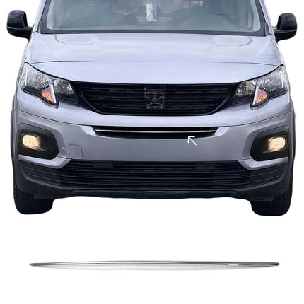 Kühlergrill Leisten Grillleisten für Peugeot Rifter 2018-2026 Edelstahl Chrom