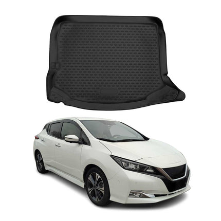 Kofferraummatte Kofferraumwanne für Nissan Leaf 2017-2024 Gummi TPE Schwarz