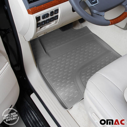 OMAC Gummimatten Fußmatten für Opel Mokka 2012-2019 TPE Automatten Grau 4x
