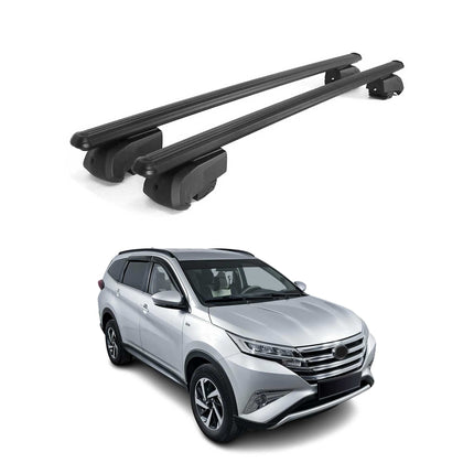 Dachträger Grundtäger für Toyota Rush 2018-2026 75kg Aluminium Schwarz 2 tlg