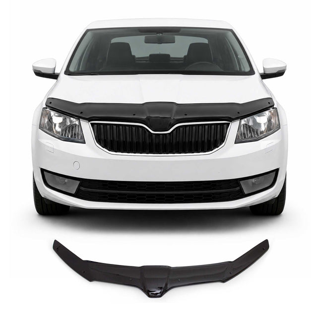 Motorhaube Deflektor Insekten Steinschlagschutz für Skoda Octavia 2012-19 Dunkel