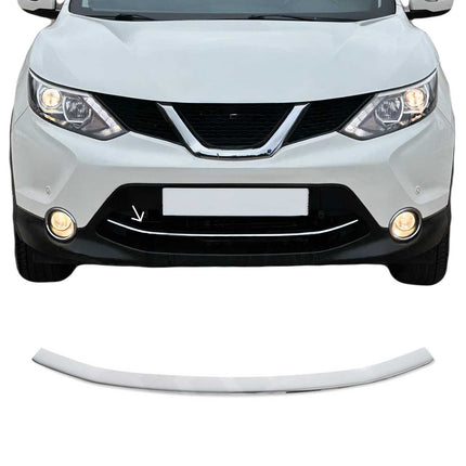 Kühlergrill Leisten Grillleisten für Nissan Qashqai J11 2014-17 Edelstahl Chrom