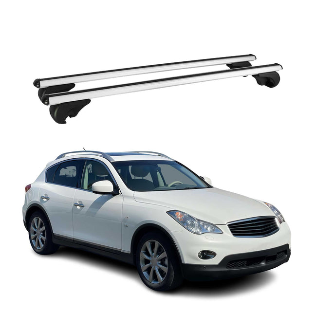 Dachträger Grundtäger für Infiniti QX50 mk1 2013-2017 75kg Alu Silber 2 tlg