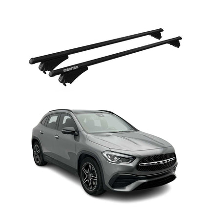 Menabo Dachträger Grundtäger für Mercedes GLA H247 2020-2026 75kg Alu Schwarz 2x