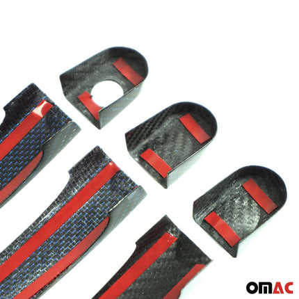 Türgriff Blende Türgriffkappen für VW Caravelle T5 2003-2015 3Tür H1 Carbon Blau