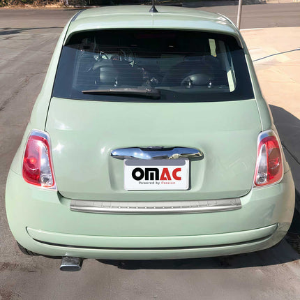 Ladekantenschutz Stoßstange für Fiat 500 / 500C 2007-2024 Chrom gebürstet B-ware