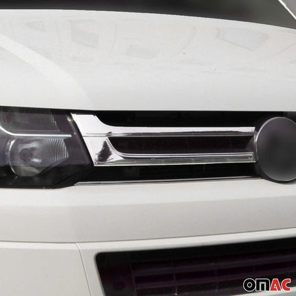 Kühlergrill Leisten Grillleisten für VW T5 2009-2015 Edelstahl Chrom 1tlg