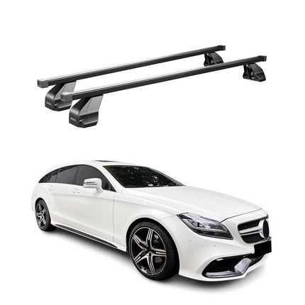 Menabo Dachträger Grundtäger für Mercedes CLS X218 2012-2017 75kg Stahl Schwarz