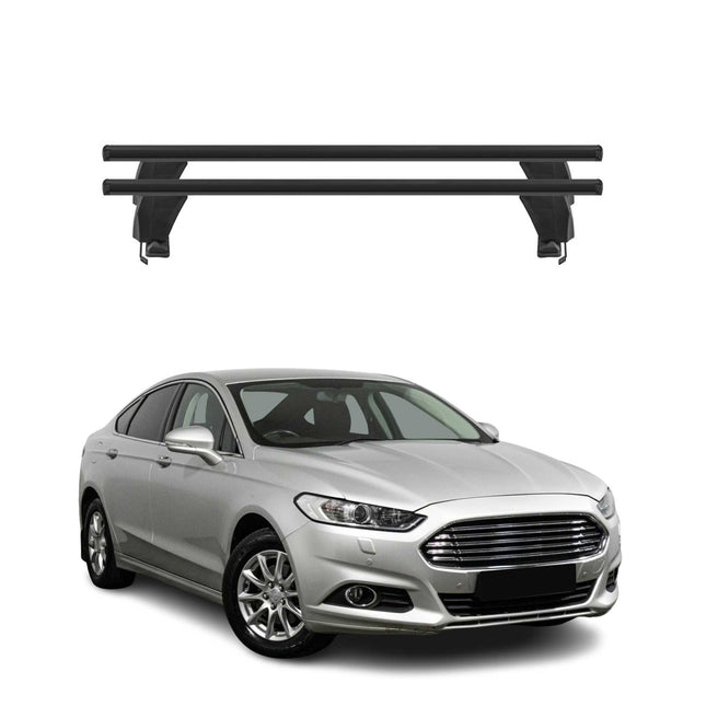 Menabo Dachträger für Ford Mondeo Stufenheck Liftback 2014-2022 50kg Alu Schwarz