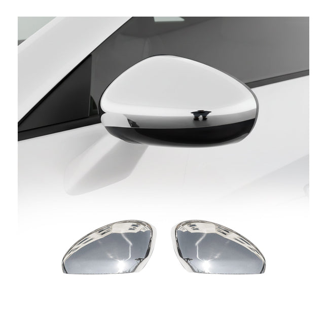 Spiegelkappen Spiegelabdeckung für Citroen DS3 2010-2019 Edelstahl Chrom 2tlg