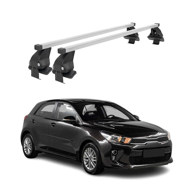 Menabo Dachträger Grundtäger für Kia Rio Schrägheck 2017-2026 50kg Stahl Grau 2x