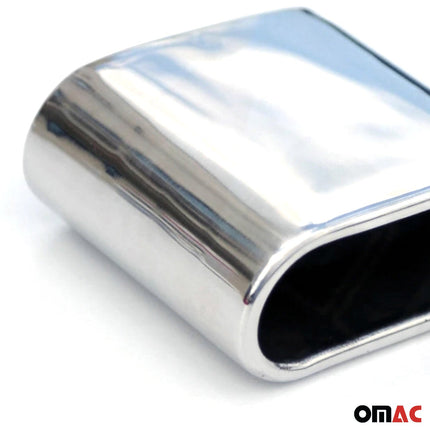Auspuffblende Endrohr für Fiat 500 2007-2026 Edelstahl Chrom 1tlg