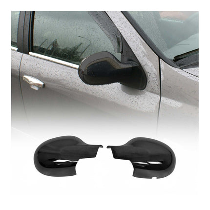 Spiegelkappen Spiegelabdeckung für Renault Thalia 2008-2013 Chrom ABS Dunkel