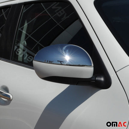 Spiegelkappen Spiegelabdeckung für Nissan Juke 2010-2019 Edelstahl Chrom 2tlg