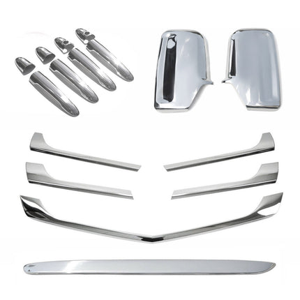Chrom Spiegelkappen Heckleiste Türgriff Grill für Mercedes Sprinter W906 2013-18