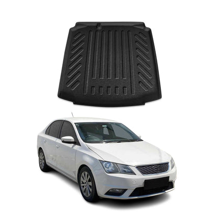 Kofferraumwanne Laderaumwanne für Seat Toledo 2019-2021 Gummi TPE Schwarz