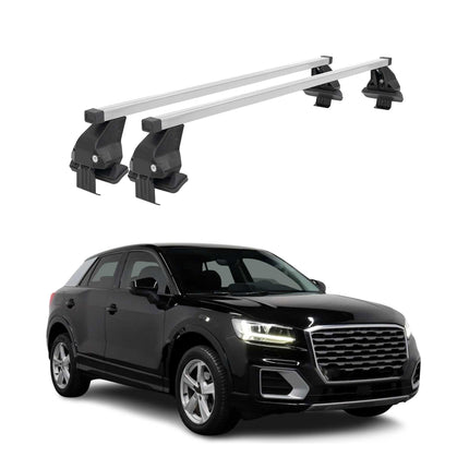 Menabo Dachträger Grundtäger für Audi Q2 2017-2026 50kg Stahl Silber 2 tlg
