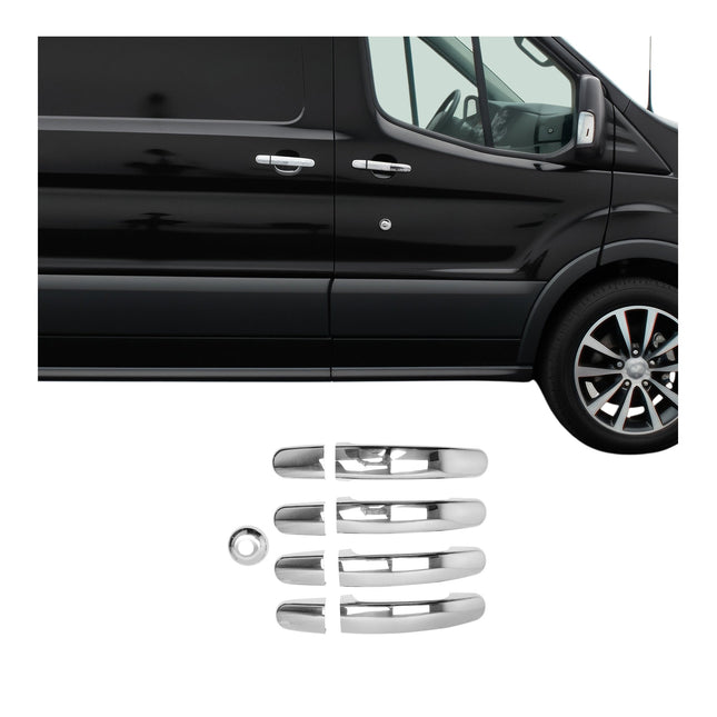 Chrom Türgriff Blende für Ford Tourneo Custom 2012-2024 Edelstahl 8tlg