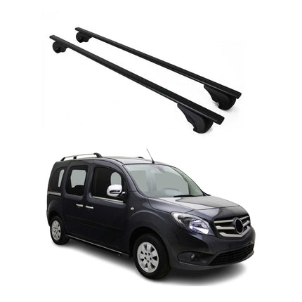 Dachträger Grundtäger für Mercedes Citan W415 2012-2021 75kg Metall Schwarz 2x