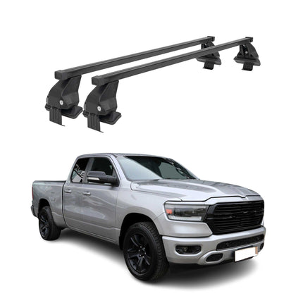Menabo Dachträger Grundtäger für RAM 1500 2019-2026 50kg Stahl Schwarz 2 tlg