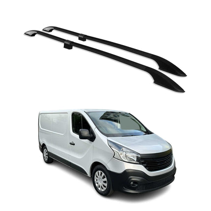 Dachreling Relingträger Alu für Renault Trafic 3 Long L2 2014-2026 L2 Schwarz