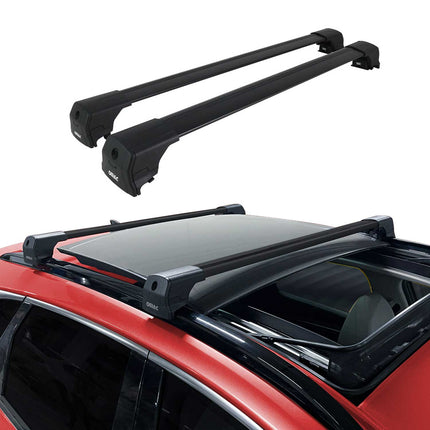 Dachträger Grundtäger für Suzuki SX4 S-Cross mk2 2013-2021 75kg Alu Schwarz 2x