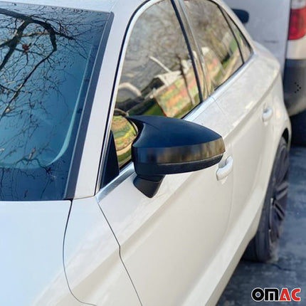Spiegelkappen für Audi A3 Limo Sportback Cabriolet 2008-2013 ABS Piano Schwarz