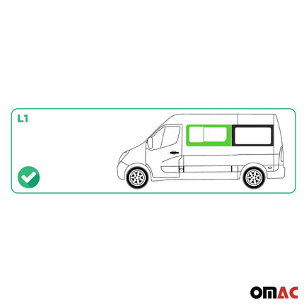 Seitenfenster Schiebefenster für Opel Movano 2010–2021 Schwarz Auto Links L1