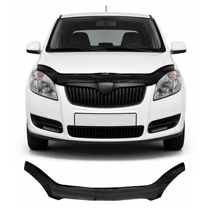 Motorhaube Deflektor Insekten Steinschlagschutz für Skoda Fabia 2007-2010 Dunkel