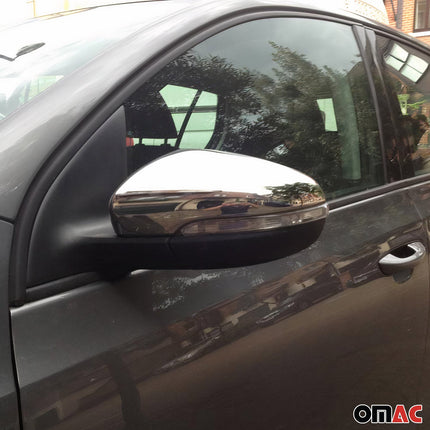 Spiegelkappen Spiegelabdeckung für VW Golf 2008-2014 Edelstahl Chrom 2tlg