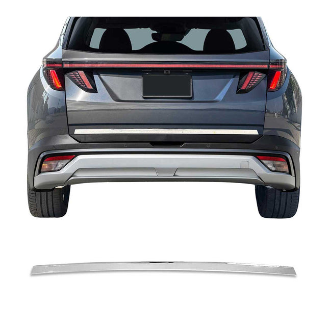 Kofferraumleiste Heckklappe Leiste für Hyundai Tucson 2022-2026 Edelstahl Chrom
