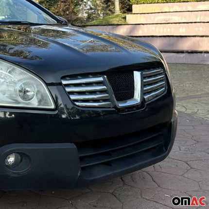 Kühlergrill Leisten Grillleisten für Nissan Qashqai J10 2006-2014 Chrom 8x