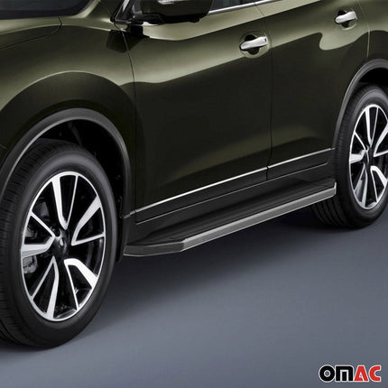 Trittbretter Seitenschweller für Nissan Qashqai 2013-2018 ABE Alu