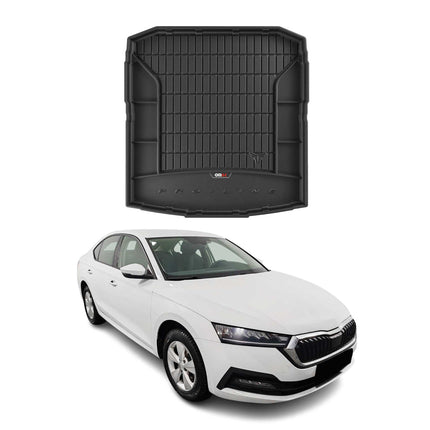 OMAC Gummi Kofferraumwanne für Skoda Octavia 2020-2026 TPE Laderaumwanne Schwarz