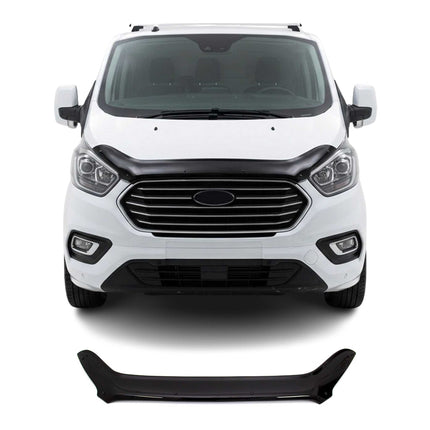 Motorhaube Deflektor Insekten für Ford Transit Tourneo Custom 2018-2024 Dunkel