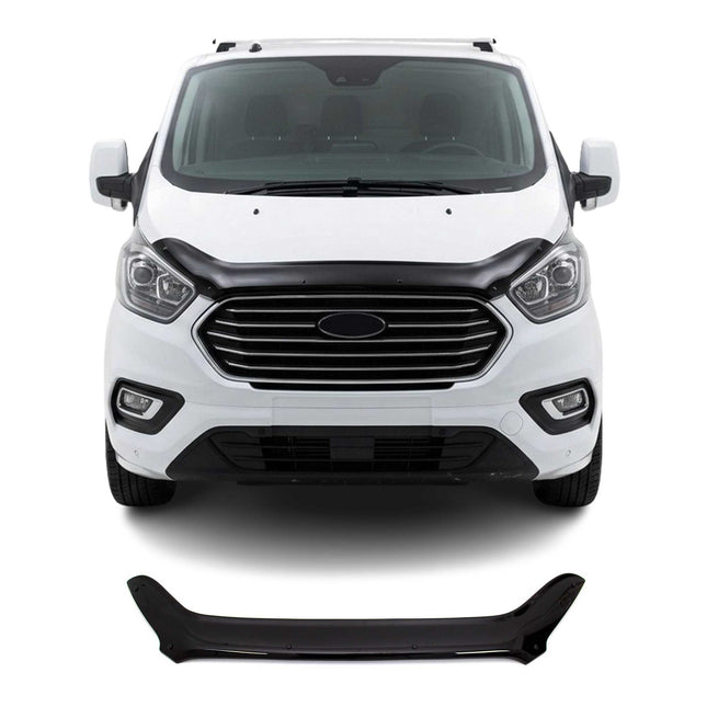 Motorhaube Deflektor Insekten für Ford Transit Tourneo Custom 2018-2024 Dunkel