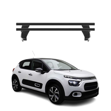Menabo Dachträger Grundträger für Citroën C3 IV 2024-2026 Alu Schwarz 2tlg